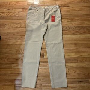 Sport Haley NWT Golf Narrow Pants with Pockets in Stone - Size 8
